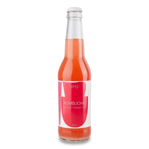 Комбуча Малина-Троянда-Лічі, Вищого Ґатунку, С/Пл, 0.33л