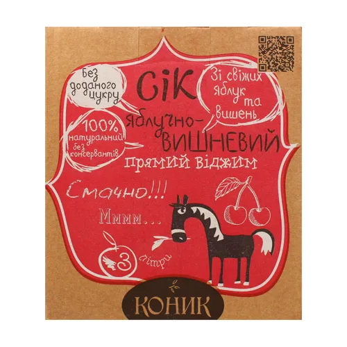 Сок Лавка традицій яблочно-вишневий Коник