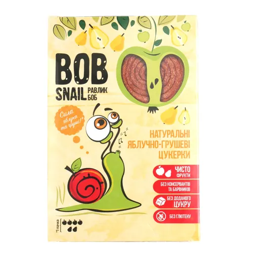 Цукерки натуральні яблучно-грушеві Bob Snail к/у 60г