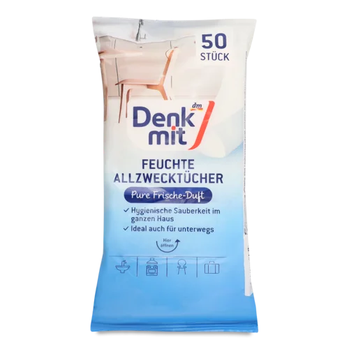 Серветки Для Прибирання Pure Frische DenkMit, 50шт, Вищого Ґатунку