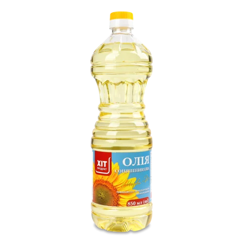 Олія Соняшникова Рафінована Дезодорована Виморожена Вищого Ґатунку, п/пл 850мл