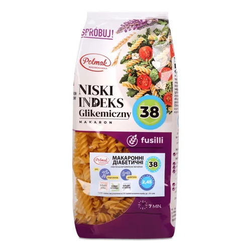 Вироби макаронні Polmak Фузілі з низьким ГІ,250г