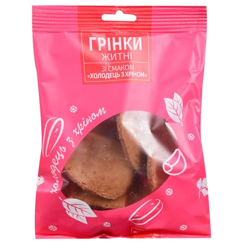 Грінки Субота житні зі смаком холодець з хріном 80г
