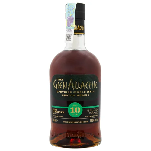 Віскі GlenAllachie Cask Strength 10yo 58,6% 0,7л