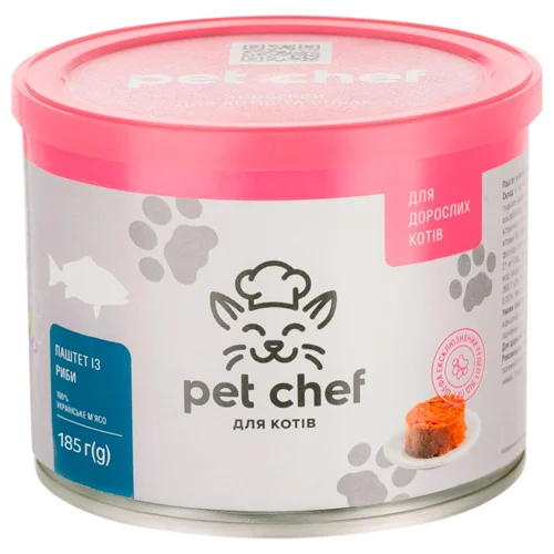Корм вологий Pet Chef з рибою для котів 185г