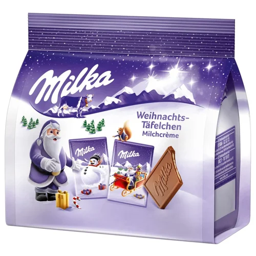 Шоколад молочний Milka з кремовою молочною начинкою 150г