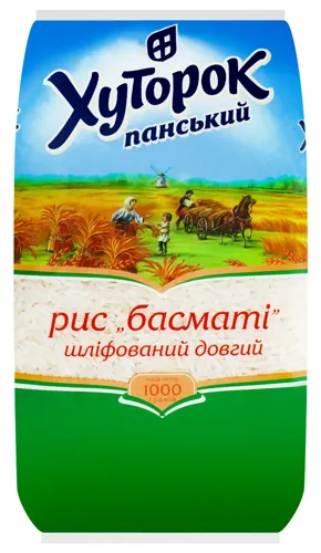 Рис довгий Басматі Хуторок Панський м/у 1кг