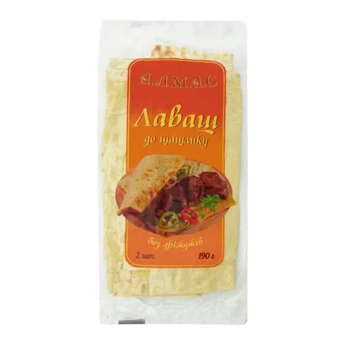 Лаваш без дріжджів До шашлику Алмас м/у 190г