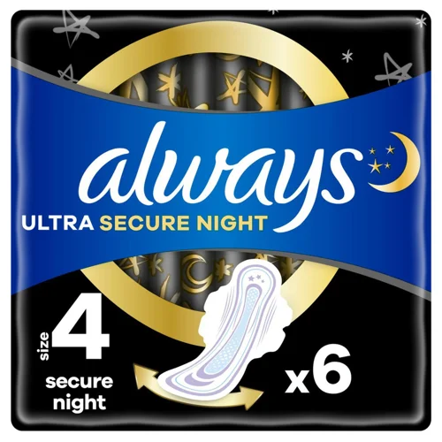 Прокладки гігієнічні Always Ultra Secure Night 4 6шт