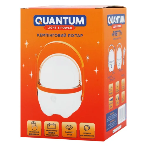 Ліхтар Quantum Pretty LED кемпінговий перезарядний + Мicro USB кабель в комплекті