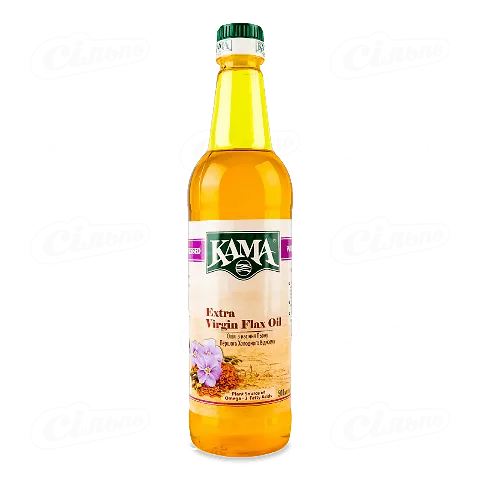 Олія Кама Extra Virgin з насіння льону нерафінован, 500мл