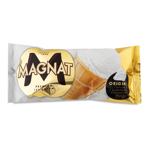 Морозиво Вафельний Стаканчик 12% Original Magnat, м/у 70г