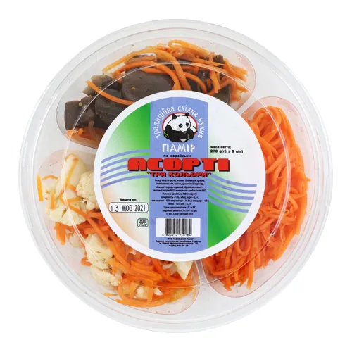 Асорті по-корейськи Три кольори Памір п/у 270г