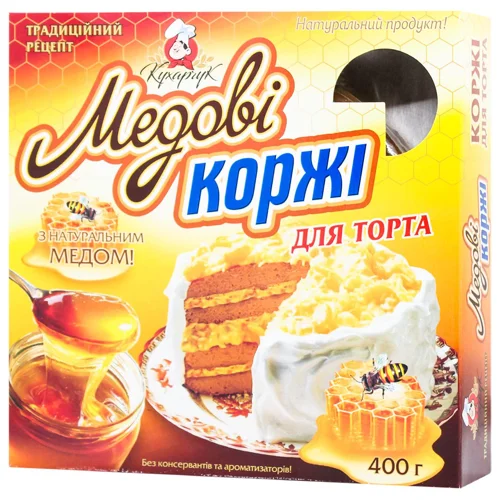 Коржі Кухарчук медові 400г