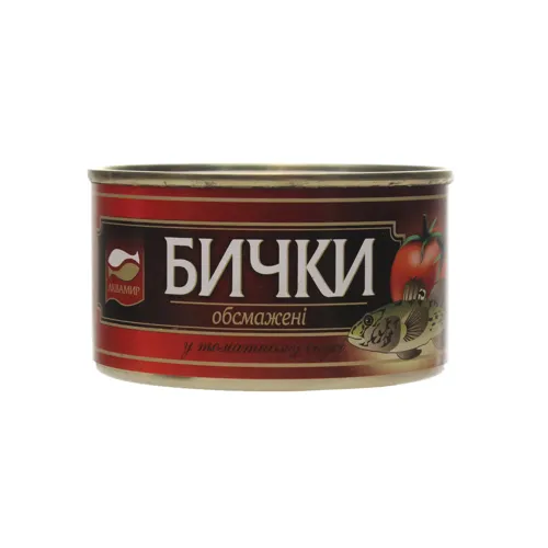 Бички обсмажені у томатному соусі Аквамир з/б 230г