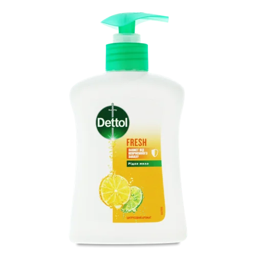 Рідке Мило з Цитрусовим Ароматом Fresh Dettol, 200мл