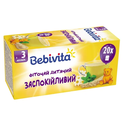 Фіточай Bebivita заспокійливий для дітей з 3 місяців 30г