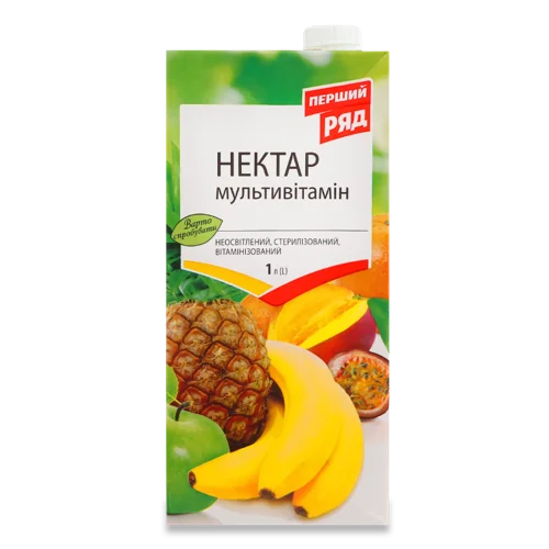 Нектар Неосвітлений Стерилізований Вітамінізований Мультивітамін, т/п 1л