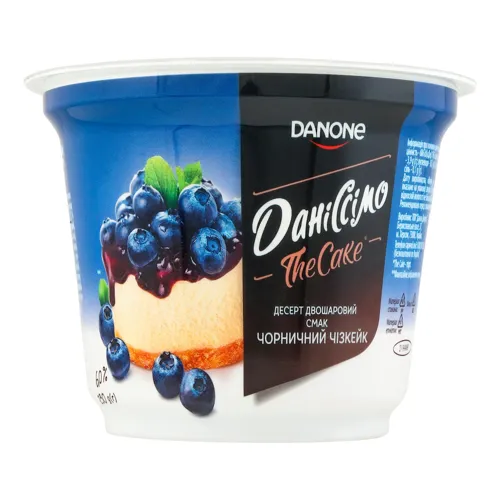 Десерт 6% двошаровий Чорничний чізкейк Даніссімо ст 230г
