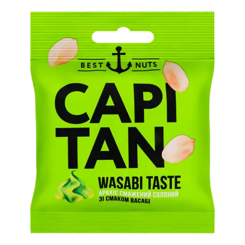 Арахіс смажений Capitan зі смаком Васабі солоний 30г
