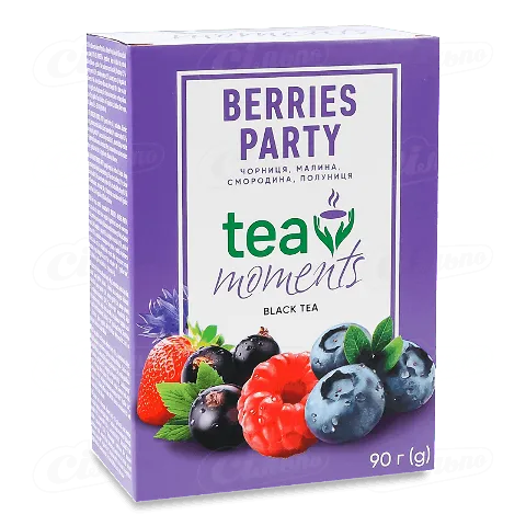 Чай чорний Tea Moments Berries Party листовий, 90г