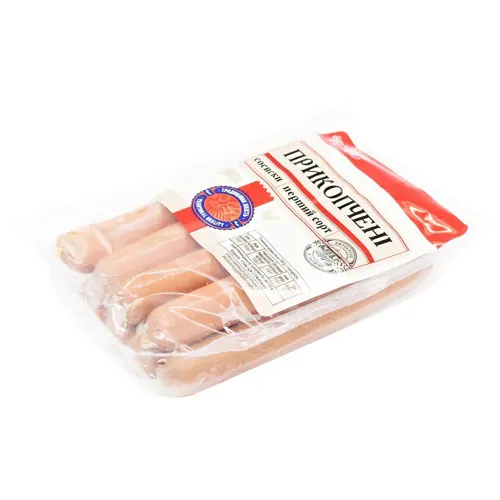 Сосиски Українська Зірка Прикопчені перший гатунок