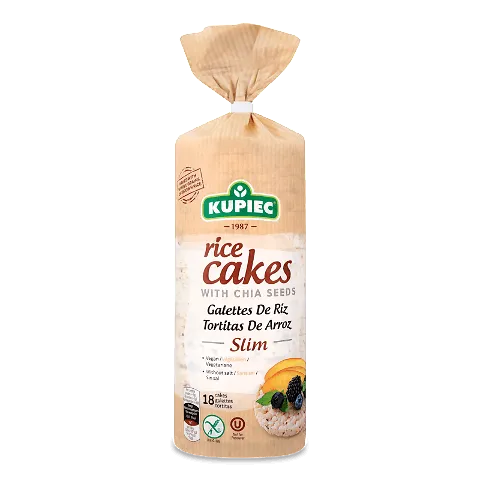 Хлібці Kupiec рисові з насінням чіа, 90г