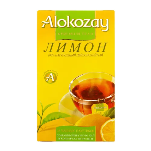 Чай чорний з ароматом лимона Alokozay