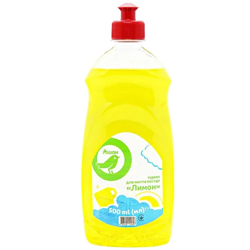 Рідина для миття посуду Auchan Лимон 0,5л