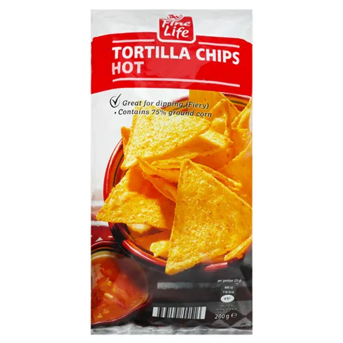 Чіпси Fine Life Тортилла кукурудзяні пікантно-гострі 200г