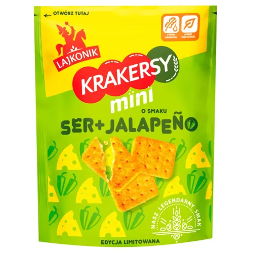 Крекер Lajkonik Сир та халапеньо 100г