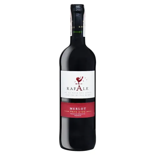Вино Rafale Merlot Pays d'Oc IGP червоне напівсолодке 13,5% 0,75л