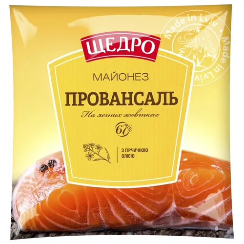 Майонез Щедро Провансаль 67% 380г