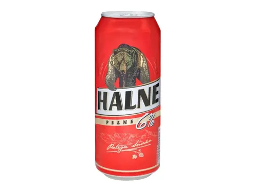 Пиво Halne Jasne Pelne з залізній банці 6%, 0,5л