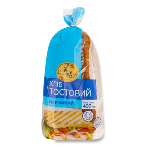 Хліб Тостовий В/Ґ Ніжин, Нарізний, 400г