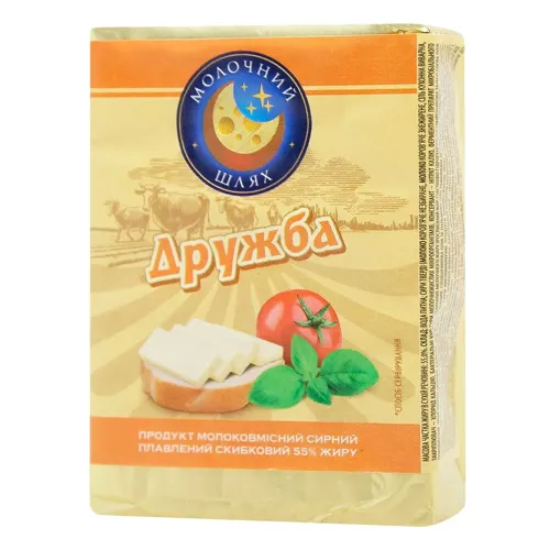 Продукт сирний Молочний Шлях Дружба плавлений 55% 70г