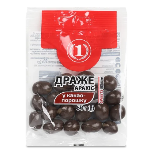 Арахіс У Какао-Порошку, В/ґ, ТМ '1', 50г