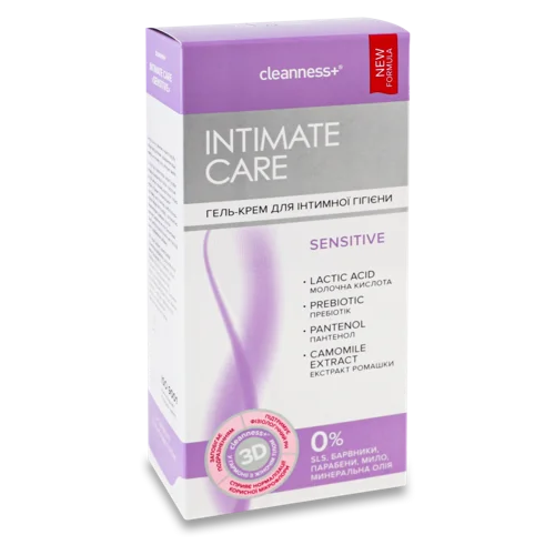 Гель-крем для Інтимної Гігієни Заспокійливий Sensitive Intimate Care, 310г