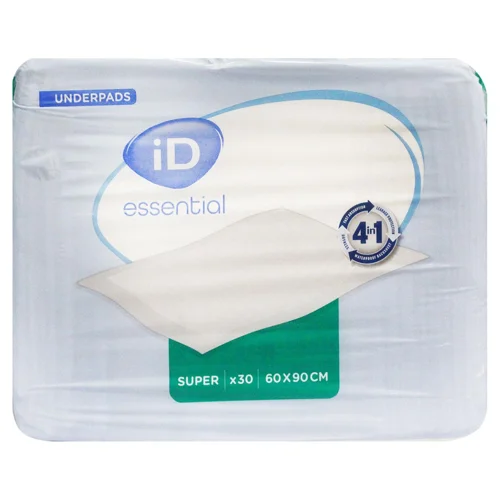 Пелюшки гігієнічні іD Essential Super 60*90см 30шт
