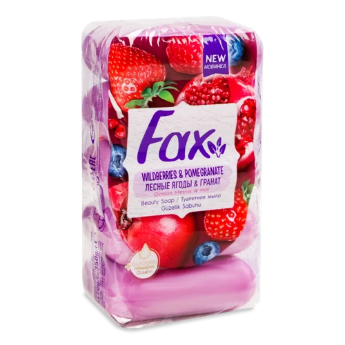 Туалетне Мило Лісові Ягоди, Fax, 5х70г, в/ґ