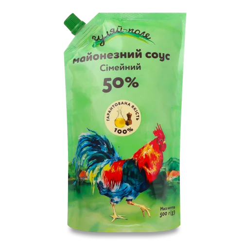 Соус Майонезний Вищого Ґатунку Сімейний Гуляй-Поле, 500г
