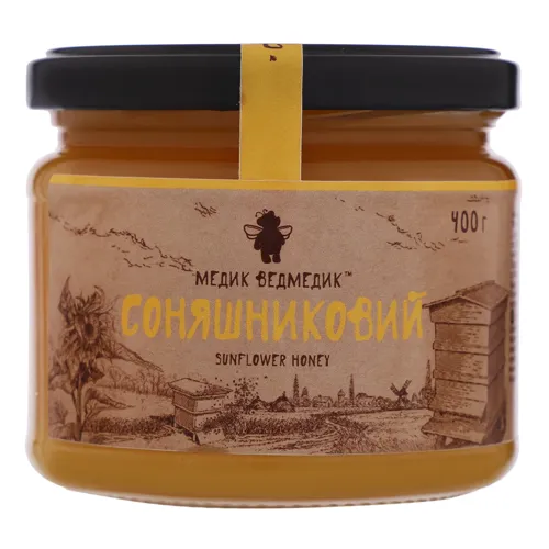 Мед соняшниковий Медик Ведмедик 400г