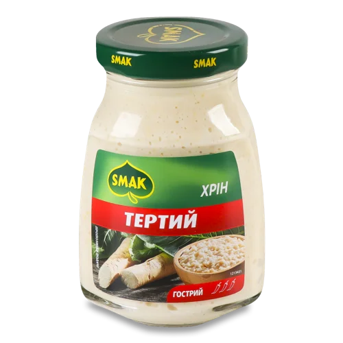 Хрін Тертий Smak, вищого ґатунку, 200г