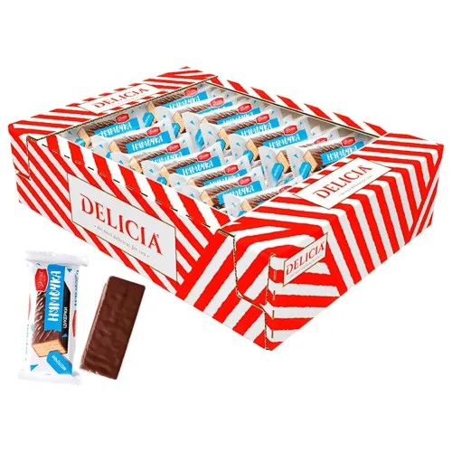Цукерки Delicia Нямочка молочні вафельні 450г