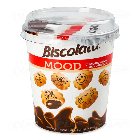 Печиво Biscolata Mood з шоколадно-кремовою начинкою, 115г