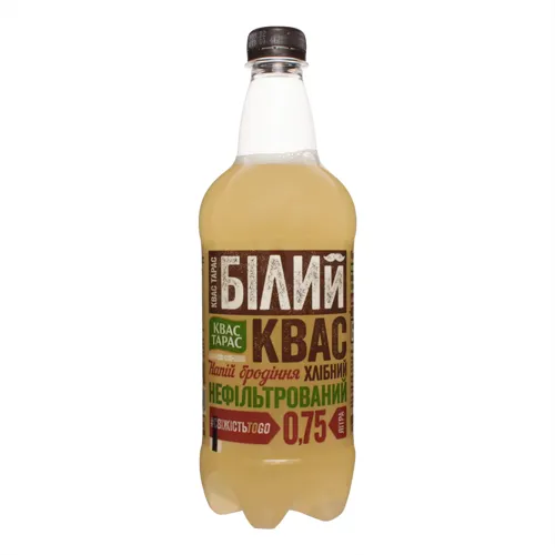 Квас хлібний «Білий Квас Тарас» 0.75л
