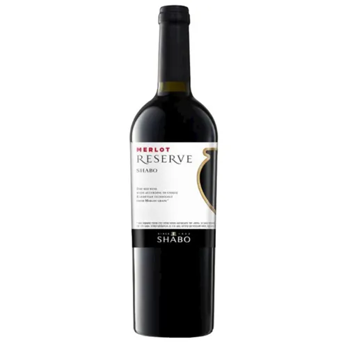 Вино Shabo Reserve Мерло по Кахетинськи, червоне, сухе, 13,9%, 0,75л
