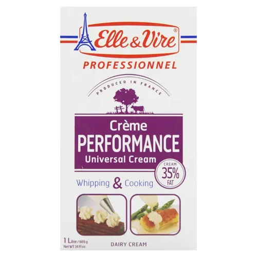 Вершки Elle&Vire Перформенс рідкі ультрапастеризовані універсальні 35% 1л
