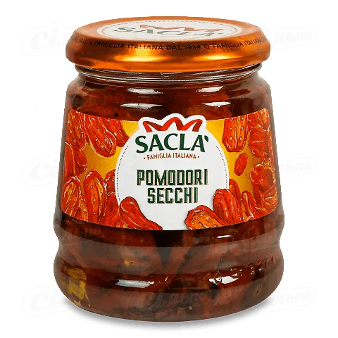 Томати Sacla в'ялені в олії, 280г