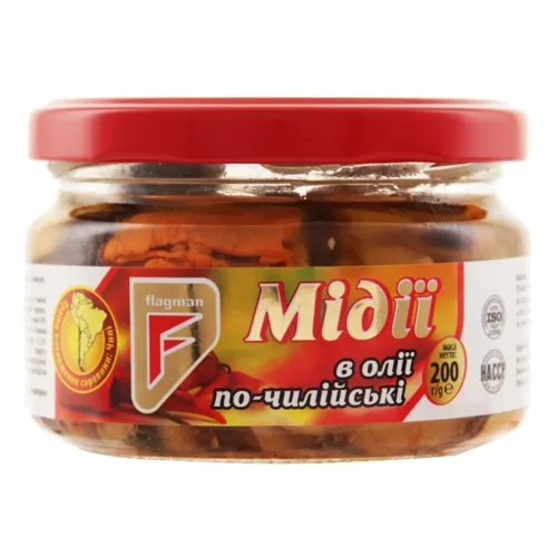 Мідії в олії по-чилийски Flagman